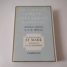 Vintage Gospel St Mark C E B Cranfield Cambridge Greek Testament Commentary PB