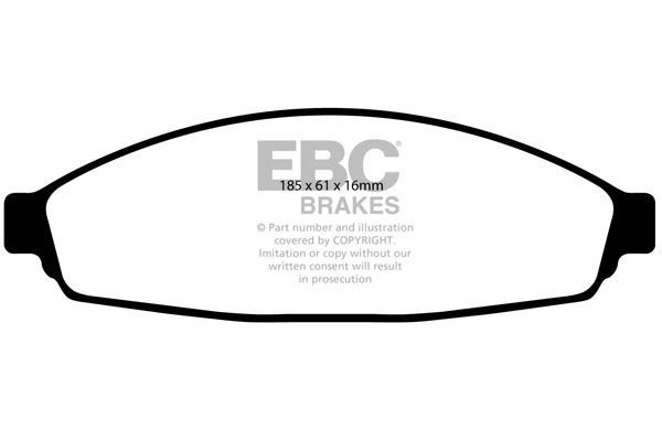 EBC DP21676 BRAKE PAD SET DISC BRAKE Front