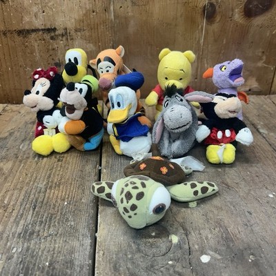 Disney Plush Magnets Pooh Goofy Micky Minnie Eeyore Lot of  10