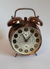 ANCIEN PETIT REVEIL SILVOZ /MECANIQUE FONCTIONNELLE/DEUX CLOCHES