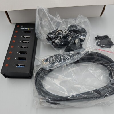 7-Port USB 3.0 StarTech.com Hub 5 Gbps w/ Cable, Expander & Splitter Industrial