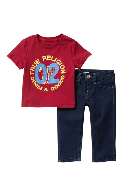 Red Jeans True Religion Jean Jacket And Pants Set TRUE Religion