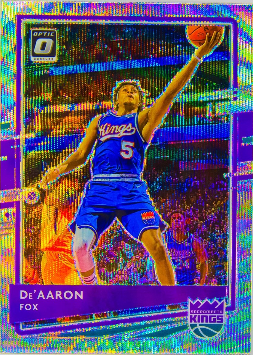 De'Aaron Fox 2020-21 Optic Fanatics Silver Wave Prizm Refractor