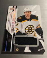 2017-18 UD Premier JEREMY LAUZON Bruins Rookie Jersey Patch #57 - - 36/49