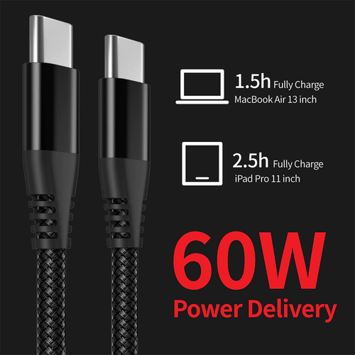 Braided USB C Type-C Fast Charging Data SYNC Charger Cable Cord 3/6/10FT Lot - Picture 15 of 45