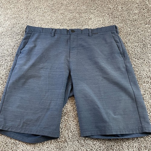 Hurley Shorts Mens 38 Gray Chino Casual Surfer Surfing Mens B11 - Picture 2 of 11