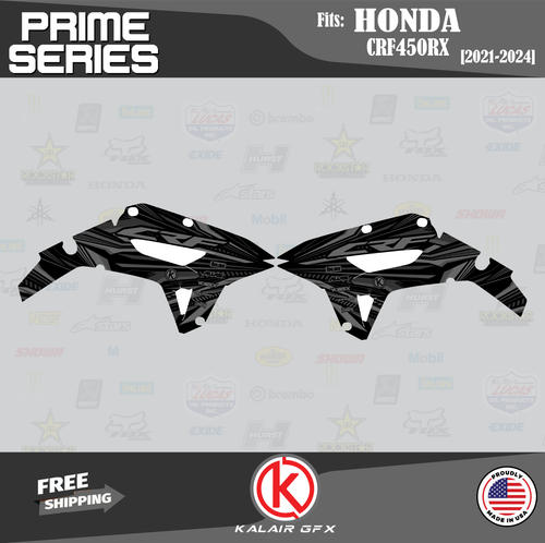 Graphics Kit for Honda CRF450RX CRF 450RX (2021-2024) Prime - SMOKE - Foto 2 di 6