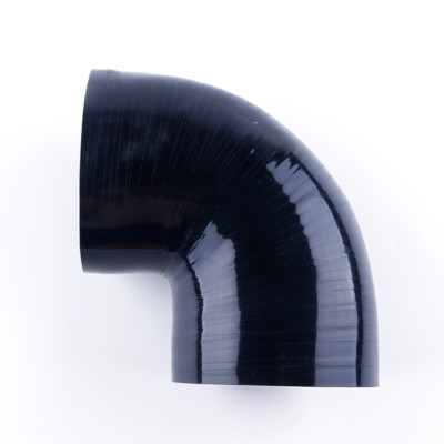 Black 90 Degree ID:127mm Elbow Radiator Silicone Hose 5