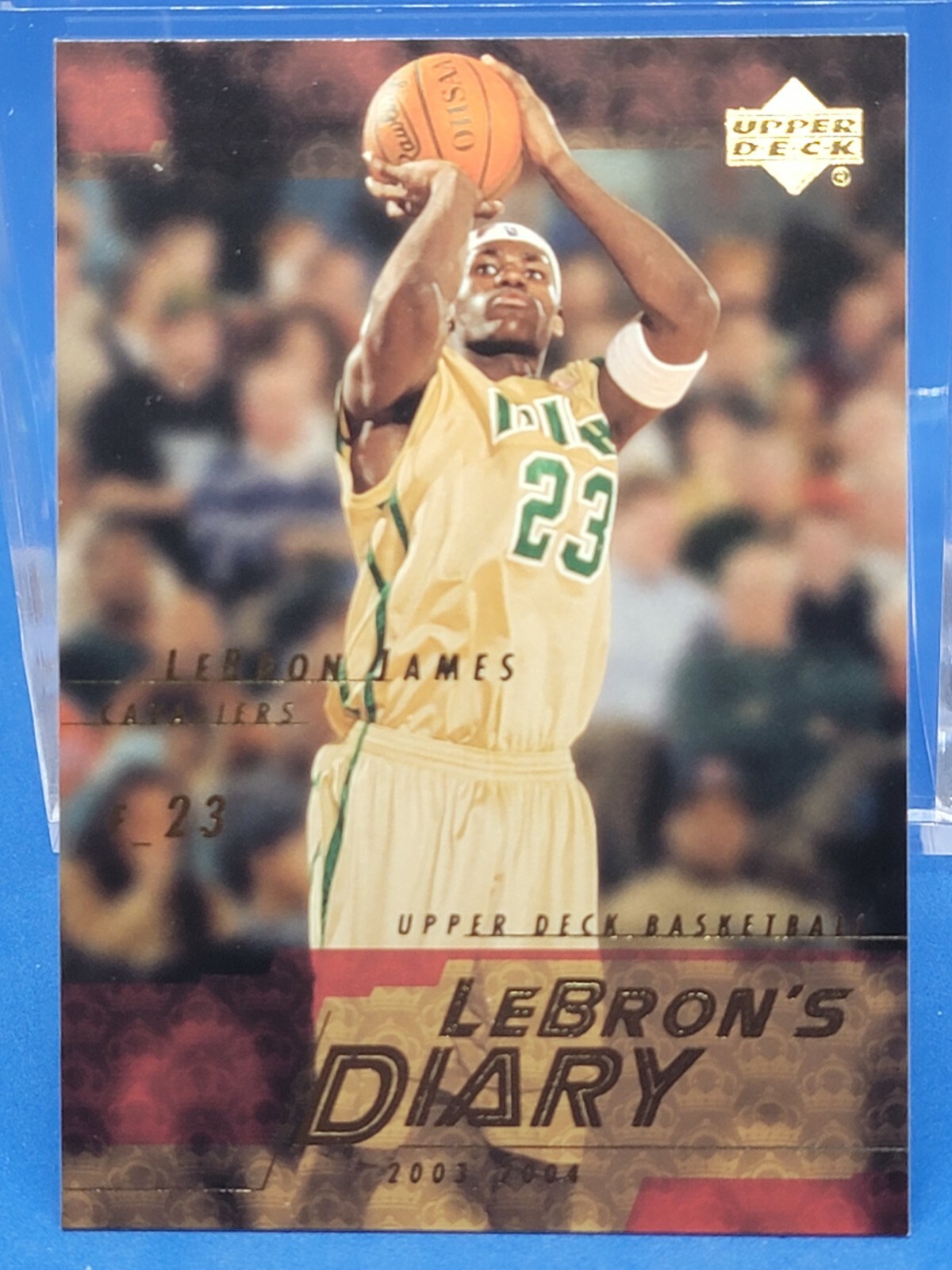 2003/04 upper deck LEBRON JAMES lebrons diary insert #LJ3 NBA GOAT HOF CHAMPION