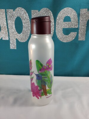 #ad Tupperware Eco Twist Flip Top Water Bottle 25oz 750ml Hummingbird New $16.99