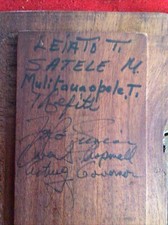 Vintage Wooden Box with Handwritten Inscription ? Navy SAMOA Whales 