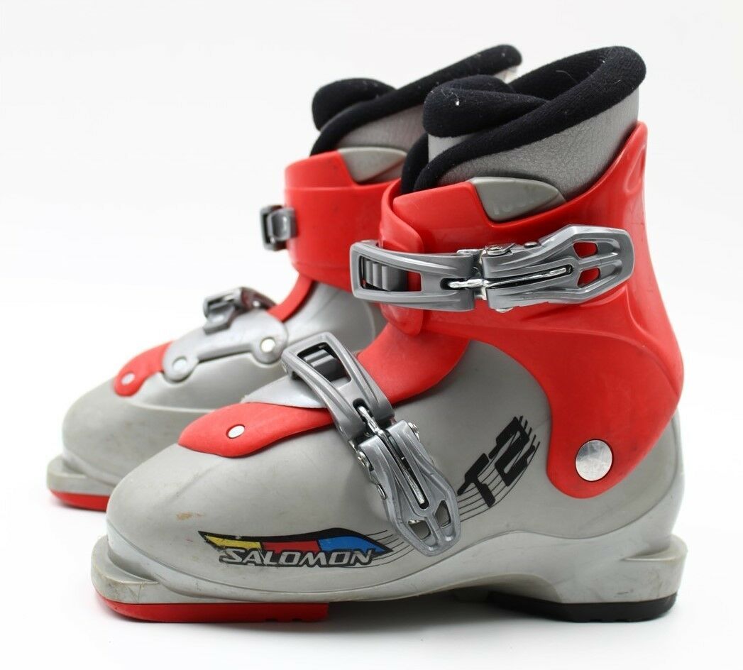Scarponi da sci bambino Salomon T2 taglia 1 Mondo 19 usati