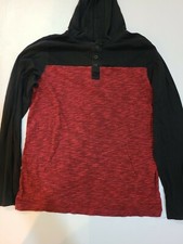Urban Pipeline Long Sleeve Hoodie 52Shirt Red and Black Boys XL