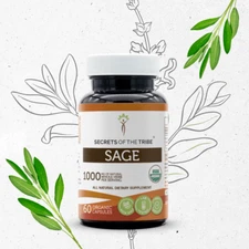 Secrets Of The Tribe Sage Capsules, 500 mg