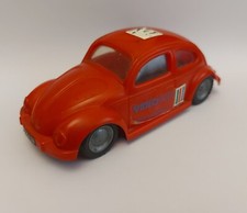 Vintage Videoton Volkswagen Beetle VW Plastic Tin Friction Toy Car Hungary