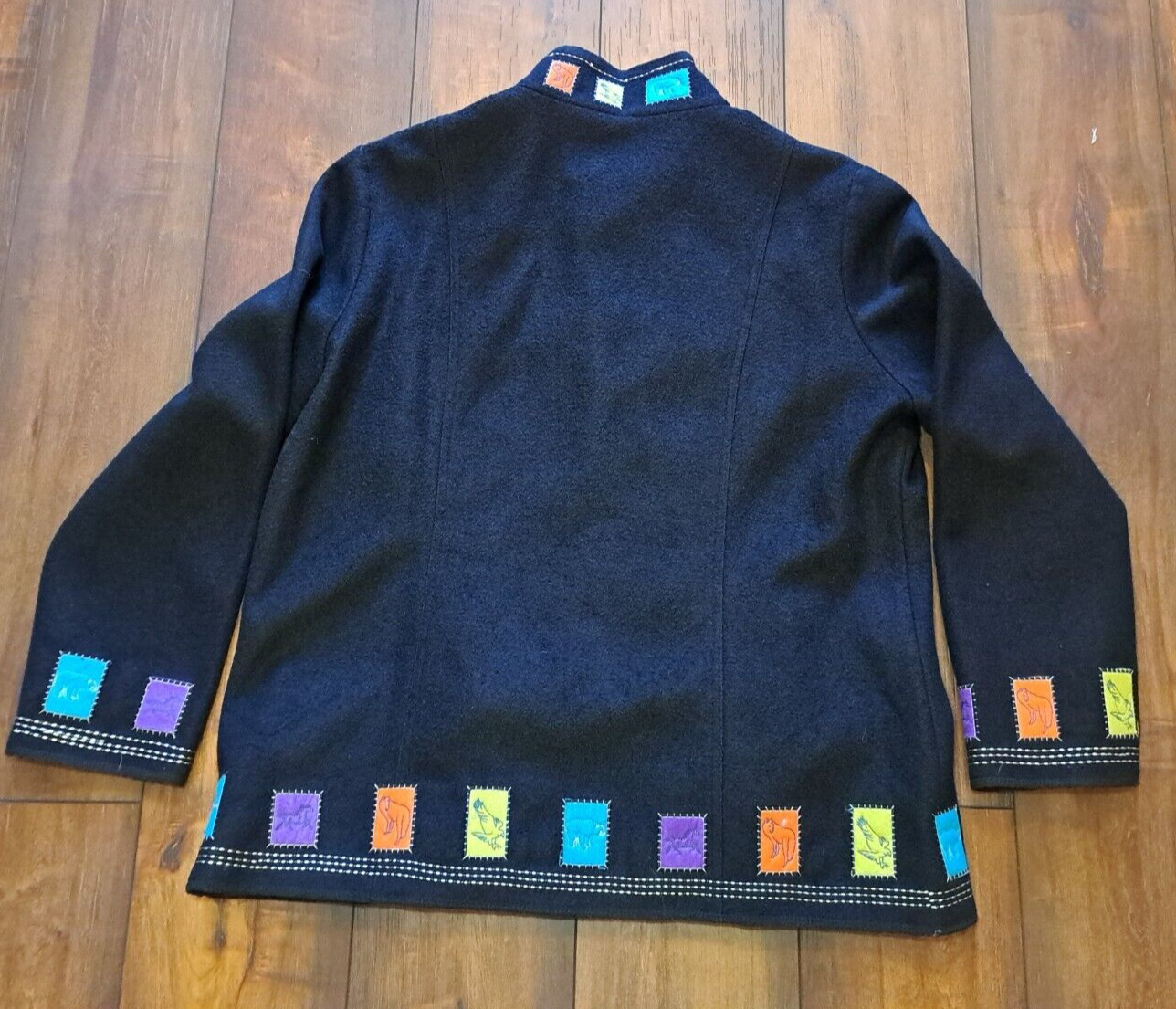 NWT Vtg AMERI MODE Black PNW-theme Jacket XL (FIT… - image 4