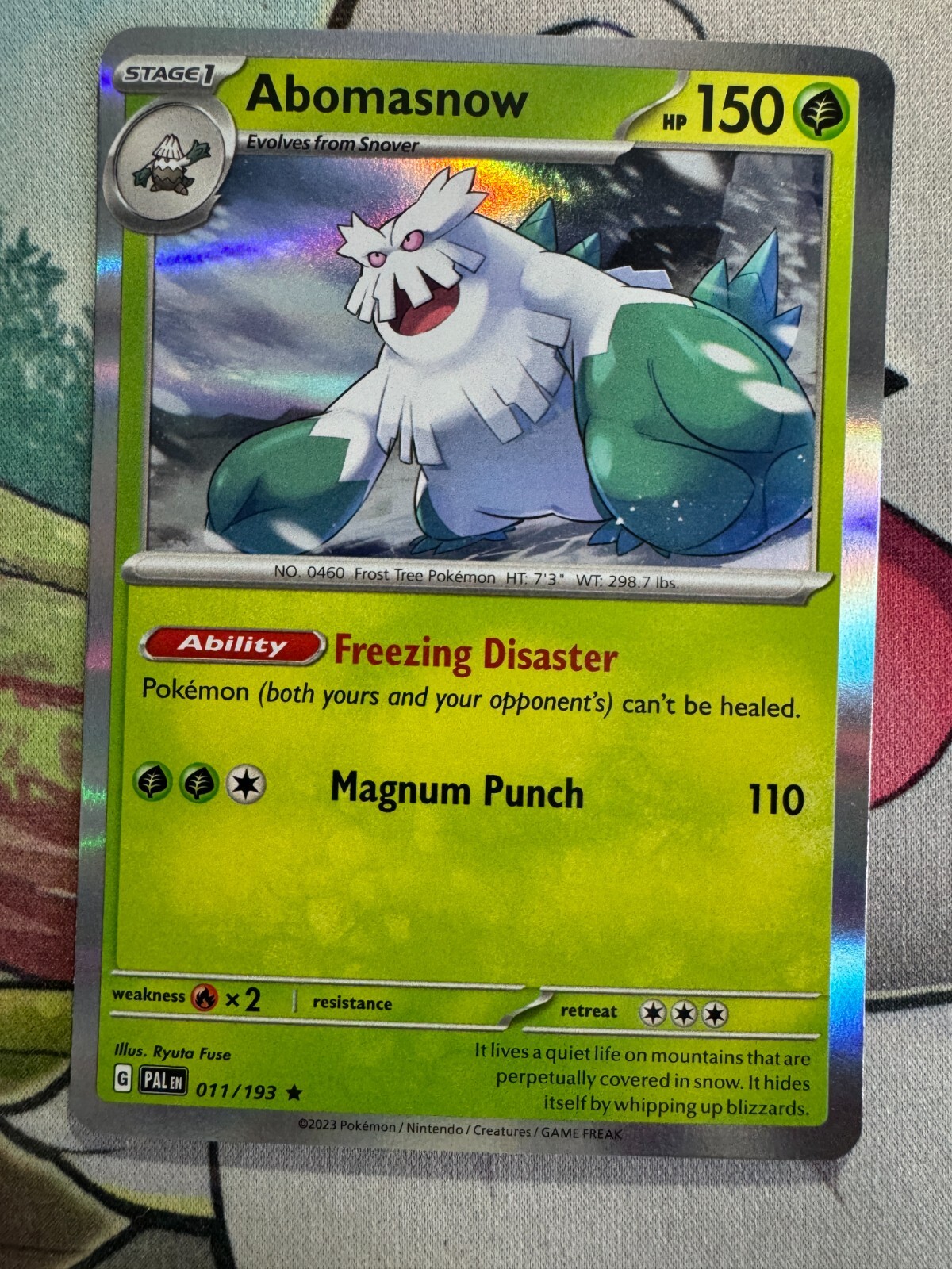 Abomasnow Holo English Pokemon TCG BKBJ510