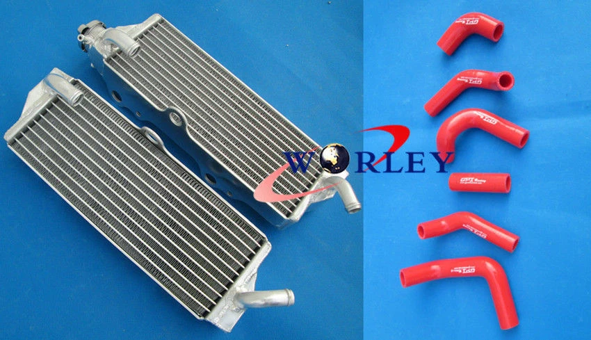 Radiador y manguera de aluminio para HUSQVARNA TC/TE250/TE310/TC450/TE450/TC510/TE510 Foto 2 de 4