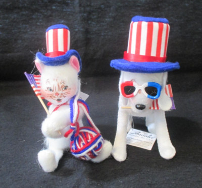 Annalee--2024--''Patriotic Pals''--Kitty & Pup---July 4th--New with Tags & Bag