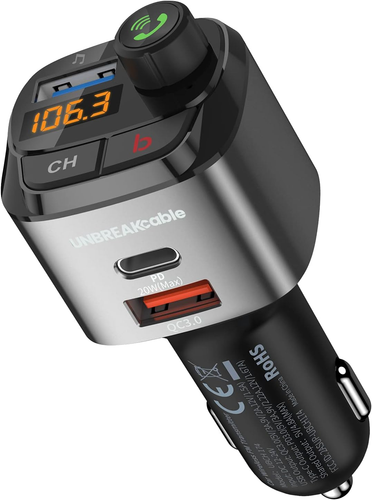 Trasmettitore Bluetooth per Auto, FM Transmitter per Auto Radio, MP3 Audio Letto - Afbeelding 9 van 12