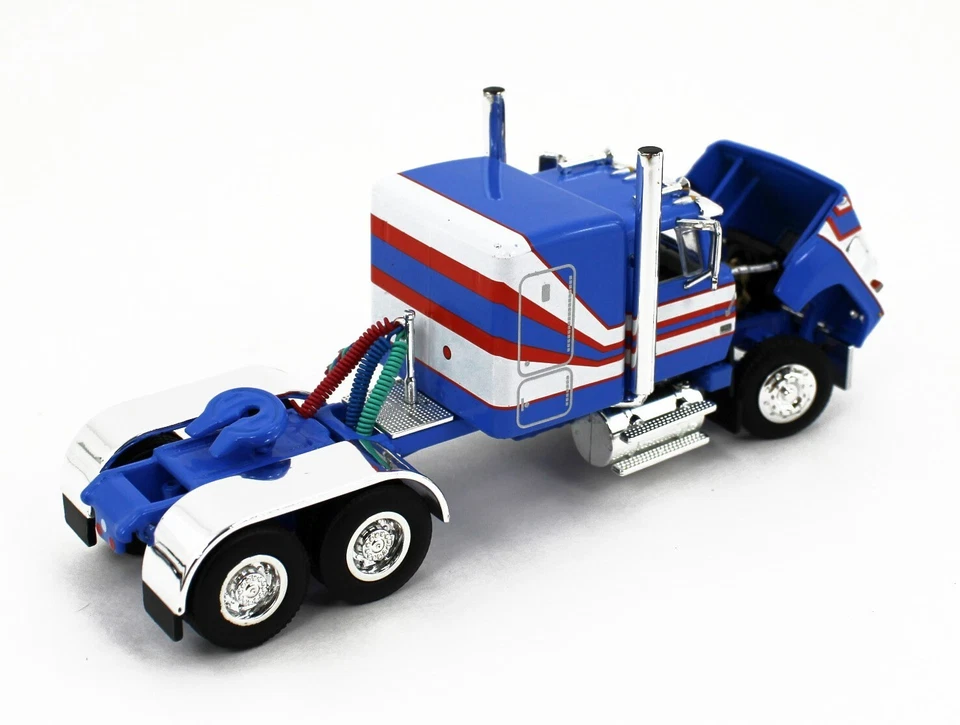 DCP 1:64 *BLUE & WHITE* Ford LTL 9000 60" Flattop Semi Truck *NIB* - Image 4 of 4