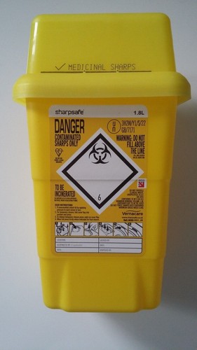 Sharpsafe Abfalleimer 1,8L.