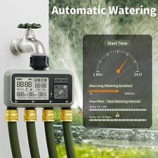 Sprinkler Timer Programable Outdoor Irrigation Water Garden 4 Zone for Lawn