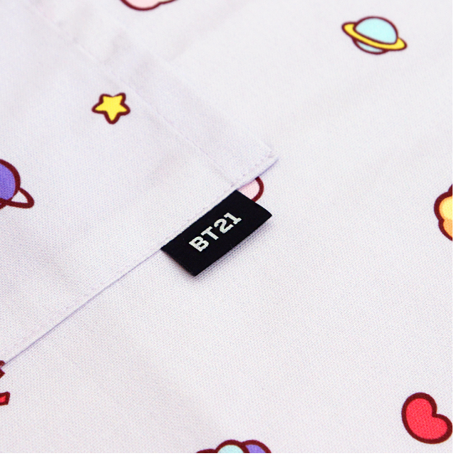 BTS BT21 minini Kitchen Apron, Oven Mitt Cotton Official Authentic