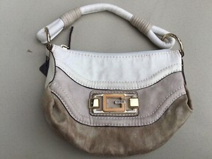 white guess handbag