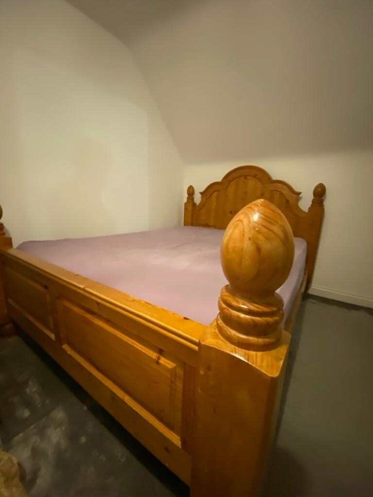 wooden bed frame King size eBay