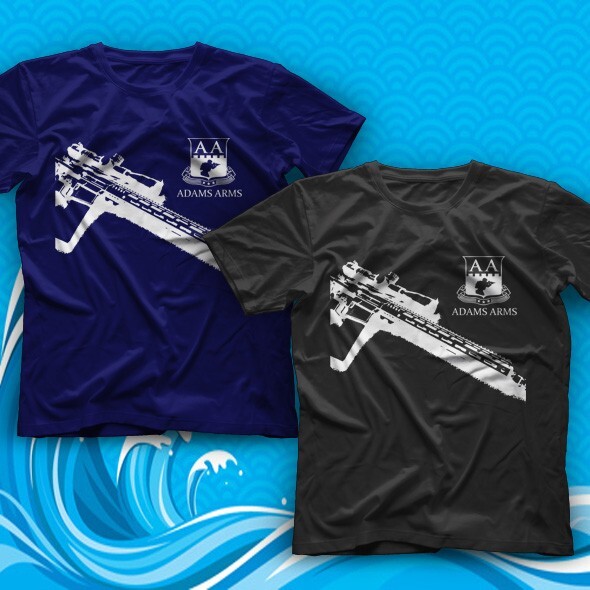 Military Firearm Adams Army Logo Arms Gun T-Shirt Black New Custom S-2XL Tees