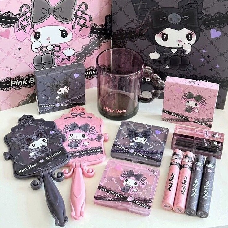 Sanrio x Pinkbear Midnight Melokuro My Melody&Kuromi Makeup