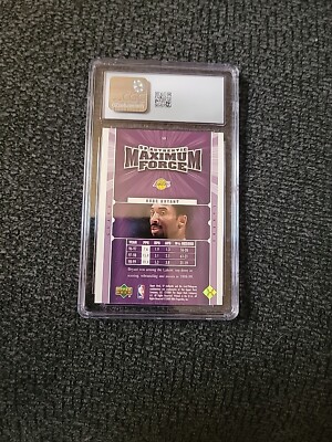 1999-00 SP Authentic Basketball Kobe Bryant Maximum Force - CGC 10