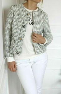 zara long tweed blazer