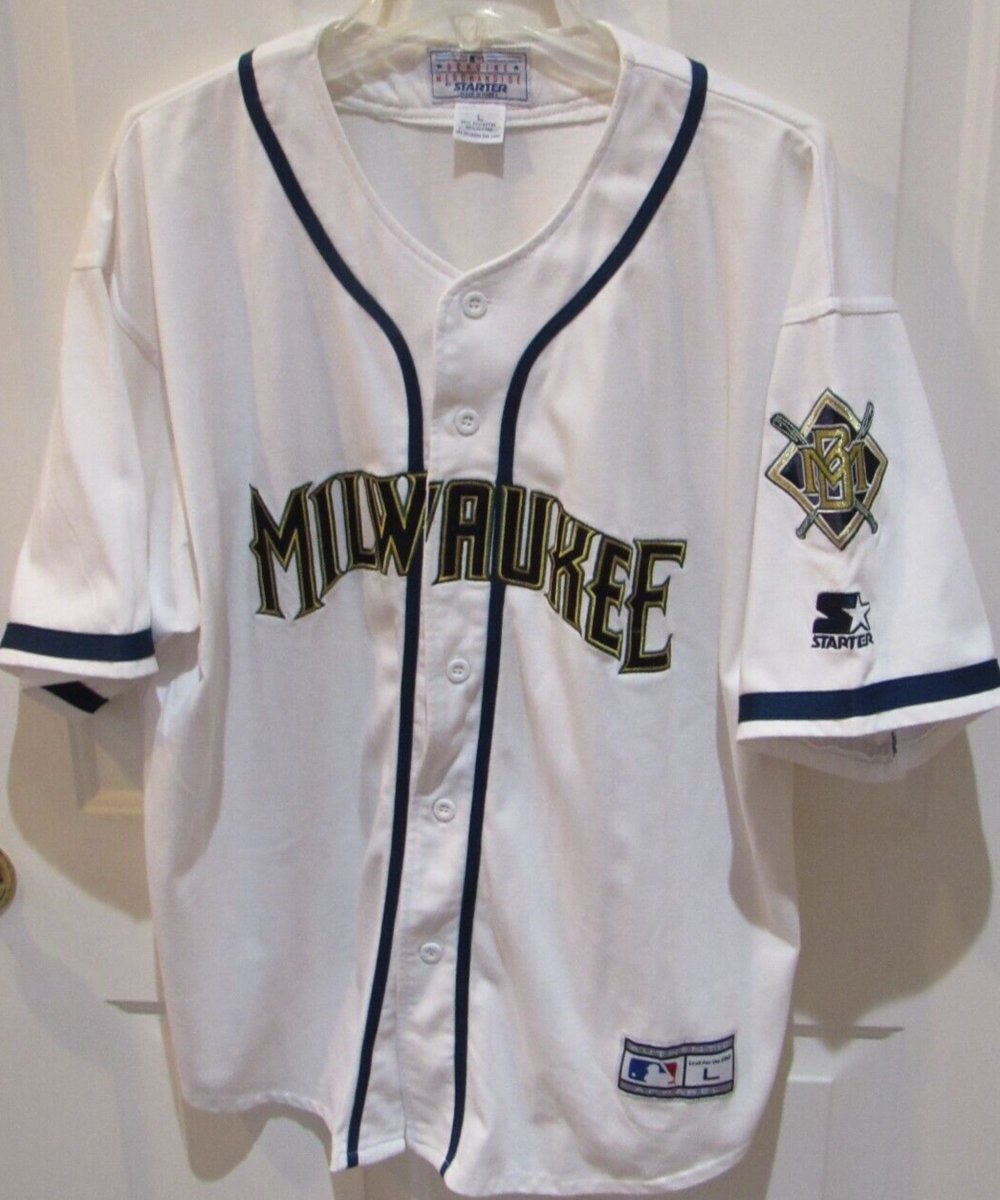 VTG RARE 1990's Milwaukee Brewers MLB Baseball Jersey Men's Large