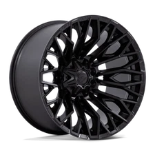 20 Inch Black Out Wheels Rims Fuel Offroad Strike FC865 20x9 +1mm 8x6.5 Lug New