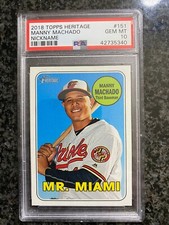 2018 Topps Heritage Nickname #151 Manny Macado 