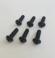 6PC BLACK STAINLESS STEERING WHEEL SCREW BOLT KIT for NRG NARDI PERSONAL MOMO