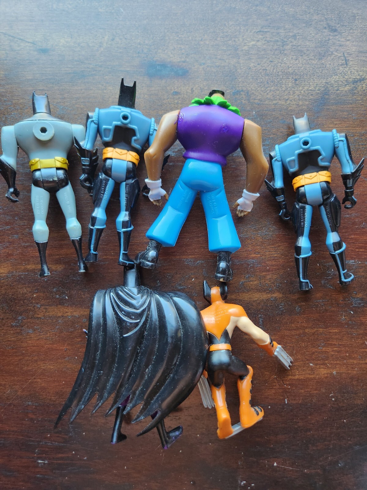 Lot of 6 DC Comics Batman & Wolverine Kenner Action Figure 1990-1998