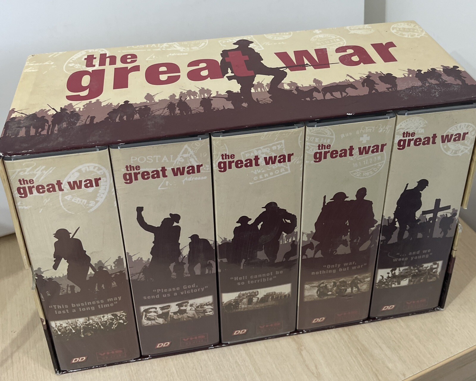 The Great War Collectors VHS Boxset on 10 x Cassette Tapes