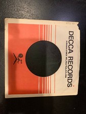 Decca Company Sleeve  Division MCA  SLEEVE for 7" Vinyl VG 