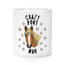 Crazy Pony Man Stars Makeup Brush Pencil Pot - Funny Horse