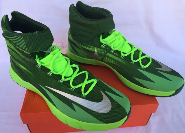 green nike basketball shoes