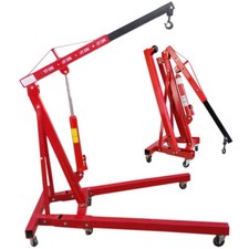 1 Ton Tonne Hydraulic Folding Engine Crane Stand Hoist lift Jack Workshop Garage