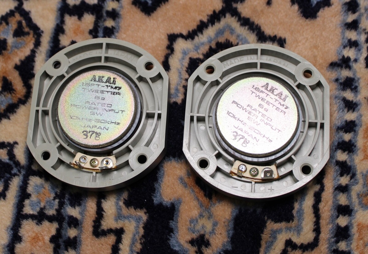 Matched Pair AKAI TWEETERS From SW-TM7