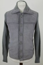 Real Leather Suede Grey Jacket size 36