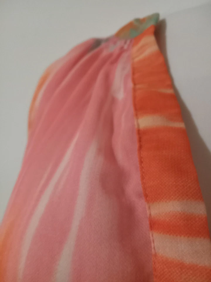 Blusa de gasa SHENANIGANS para mujer 3X Plus estampado colorido pulóver camisa cuello en V Foto 3 de 4