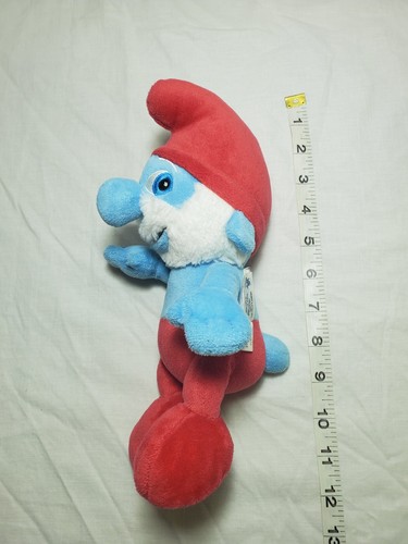 BAB Build A Bear PAPA SMURF Plush 10" Smurfs Stuffed Plush Toy Cute Soft - Picture 5 of 11