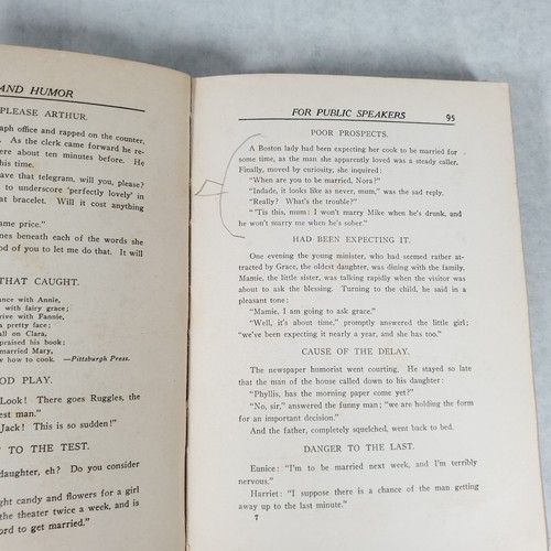 Wit and Humor for Public Speakers - 1916 Hardcover by Will H. Brown - Picture 13 of 16