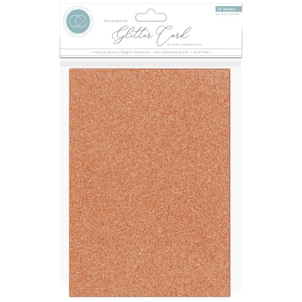 Glitter Marrom Cartolina para Scrapbooking